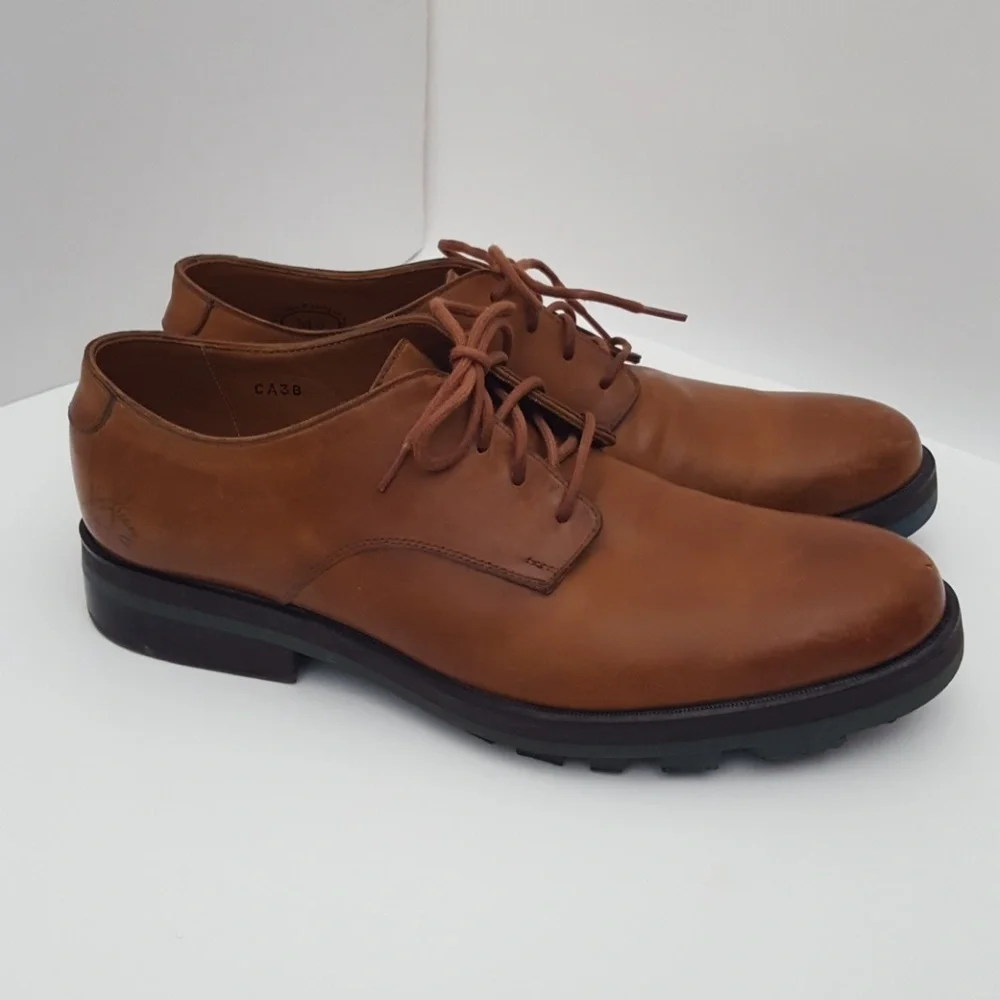 John Fluevog Farmer Size 8 Brown Leather Oxfords